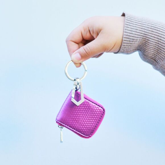 NWT Marc by Marc Jacob Cube Coin Purse with Keychain - Picture 2 of 7